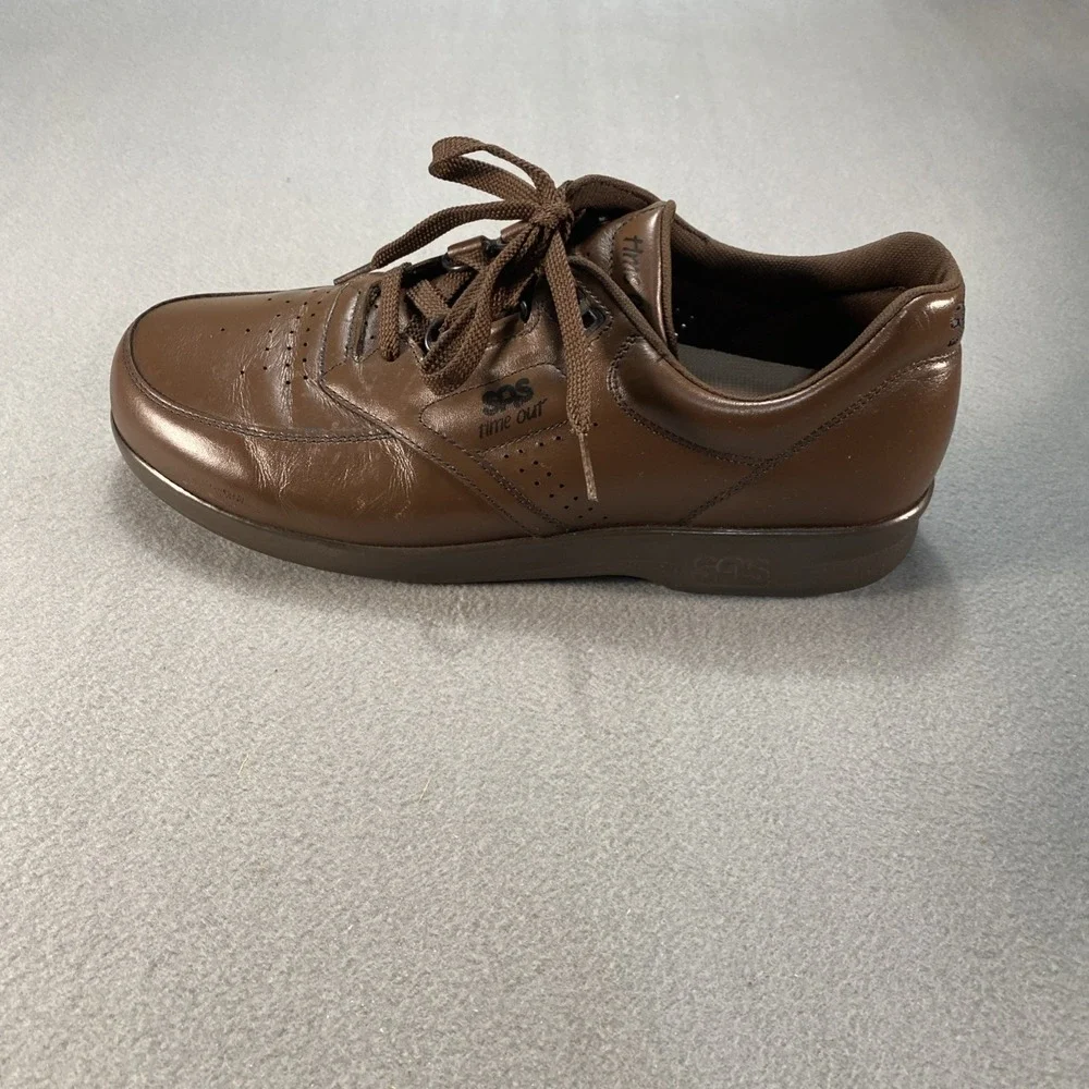 Sas Mens Shoes Time Out Antique Walnut Size 11 S Slim Leather With Box USA Made